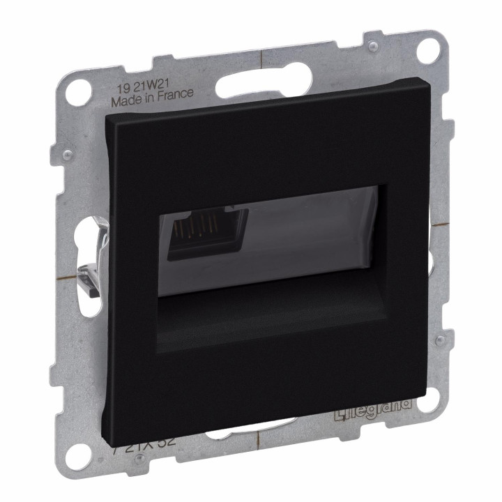 Legrand SUNO черная розетка RJ45 Cat.6 UTP