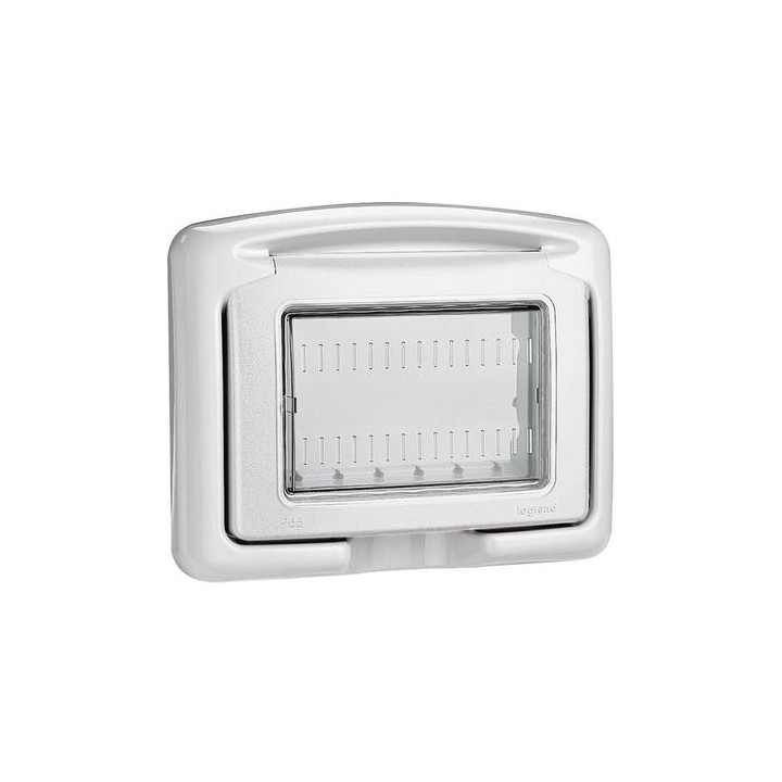 IP55 waterproof covers - grey color - 3 modules