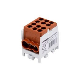 Клеммная колодка HLAK Al/CU 2x25-4x16mm коричневая