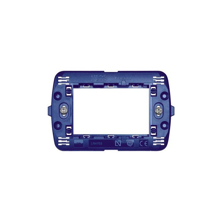Support for round Cover plates, square and Living International - fixing with screws