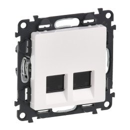 Valena Life 2 × RJ45 Cat.6 UTP розетка, белая