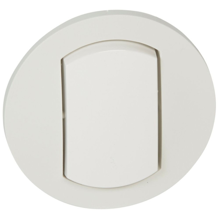 ENJOLIVEUR ETANCHE IP44 COUPURE SIMPLE B LANC