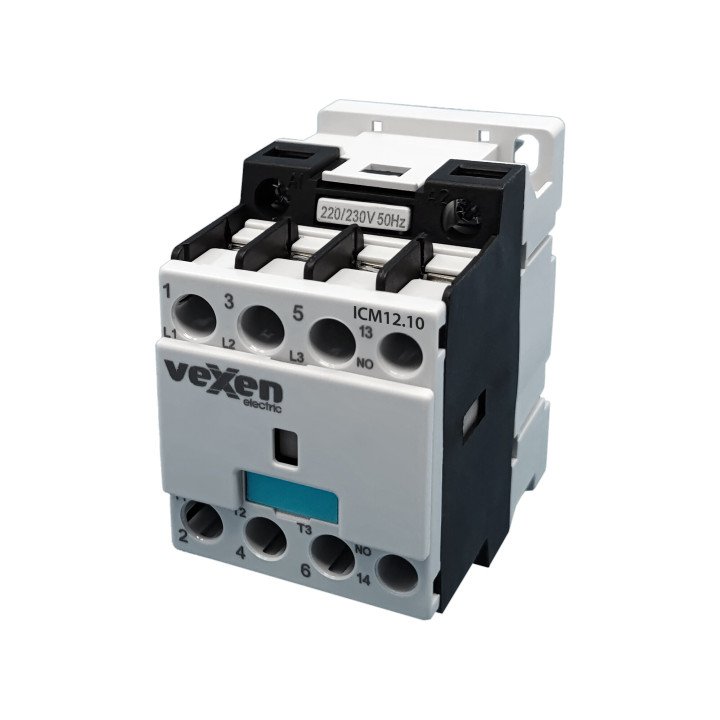 ICM12.10 motor contactor 12A, 5,7kW, 3NO, 230VAC