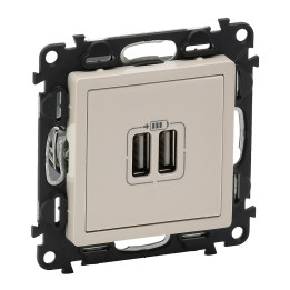 Valena Life USB зарядное 2.4A, слоновая кость