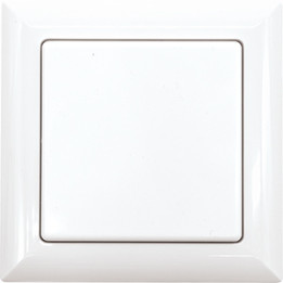 Bezvadu slēdzis 55x55mm, balts, glancēts