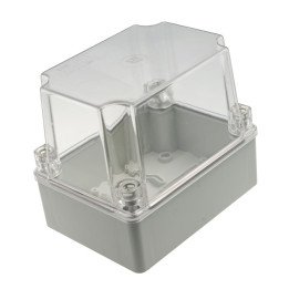 S-BOX nozarkārba IP65 150x110x140mm caurspīdīgs vāks, pelēka