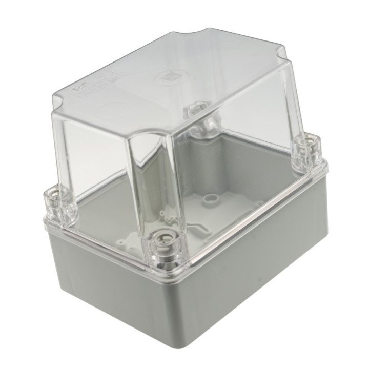 S-BOX box surface mounting IP65 150x110x140mm transparent cover grey