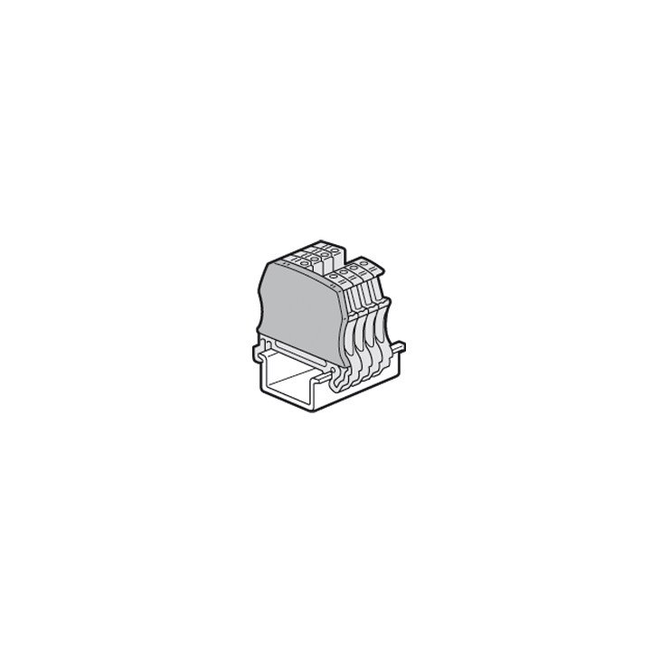 End cap Viking 3 - for screw terminal blocks 2 entries/2 outlets