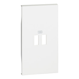 Covers for 2-module USB chargers. For items K4285C2, K4286C2, K4287C4