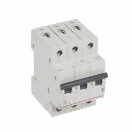 MCB RX 6000 - 3P - 400V - 6 A - C curve - prong/fork type supply busbars