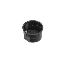 Junction box flush mounting d63/40mm lux black 650C