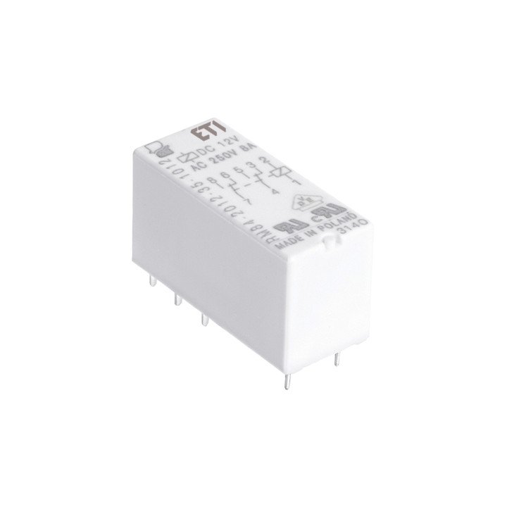 ETI MER2-005DC minirelejs 2 kontakti