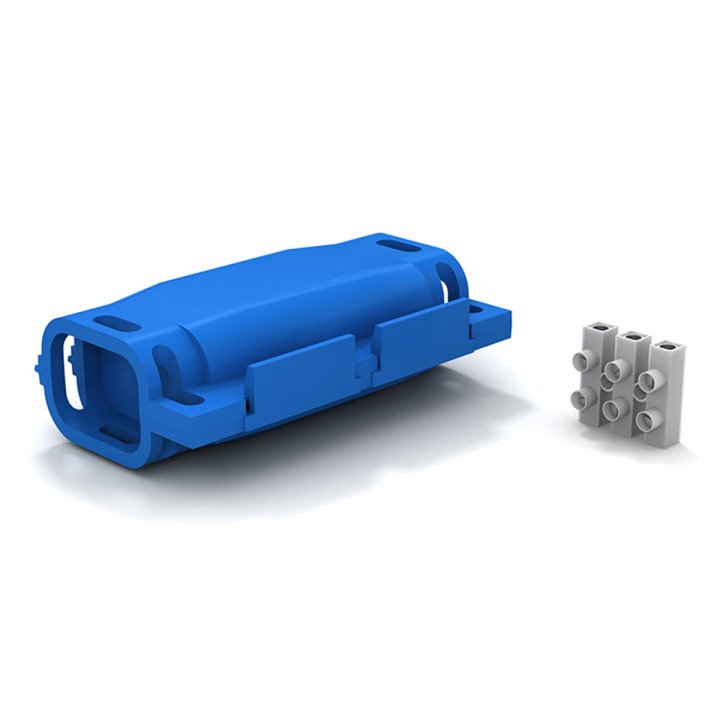 SHARK 315 in-line gel-insulated joint IPX8, with three-pole terminal block 0.5-1.5mm2, 0.6/1kV cables