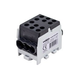 HLAK terminal Al/Cu 2×35-4×25 mm melns
