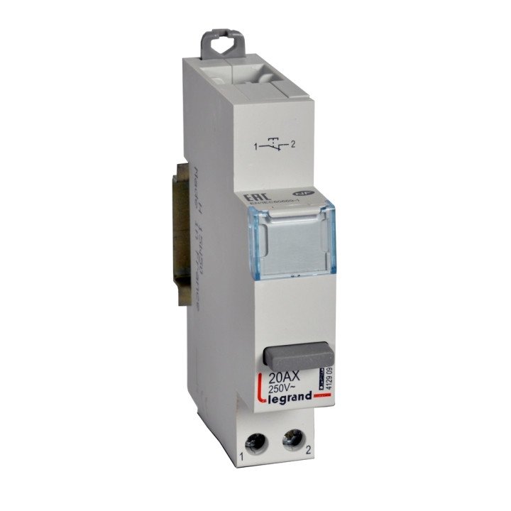 Push-button single-function - 20 A - 250 V - 1 NC