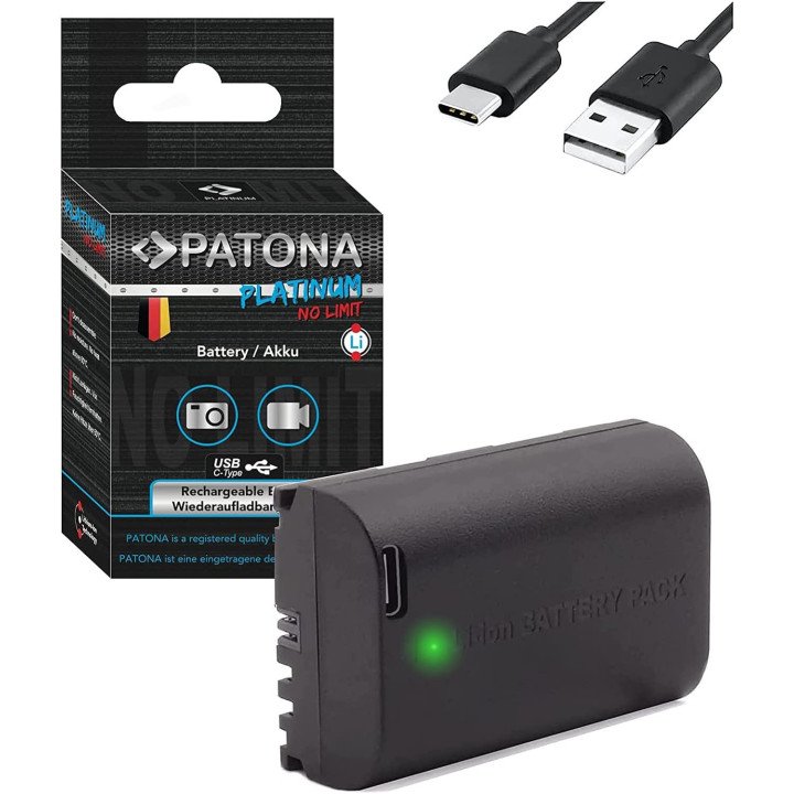 Patona PT1361 Battery Canon LP-E6NH/LP-E6P 2600mAh Li-Ion Platinum EOS R5/R6