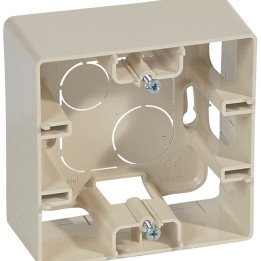 Surface mounting box Niloe - 1 gang - ivory