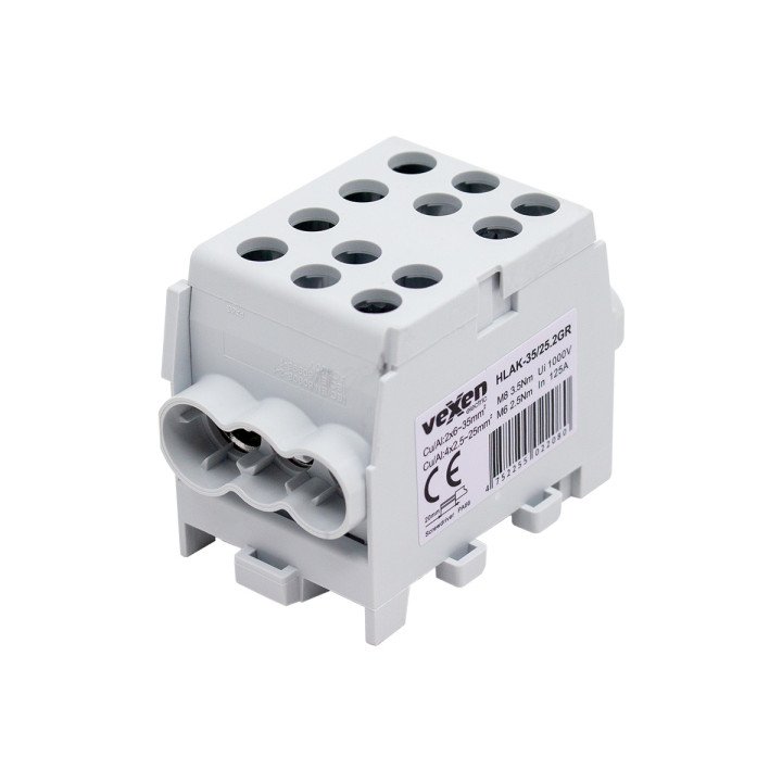 HLAK terminal Al/CU 2x35-4x25mm - grey