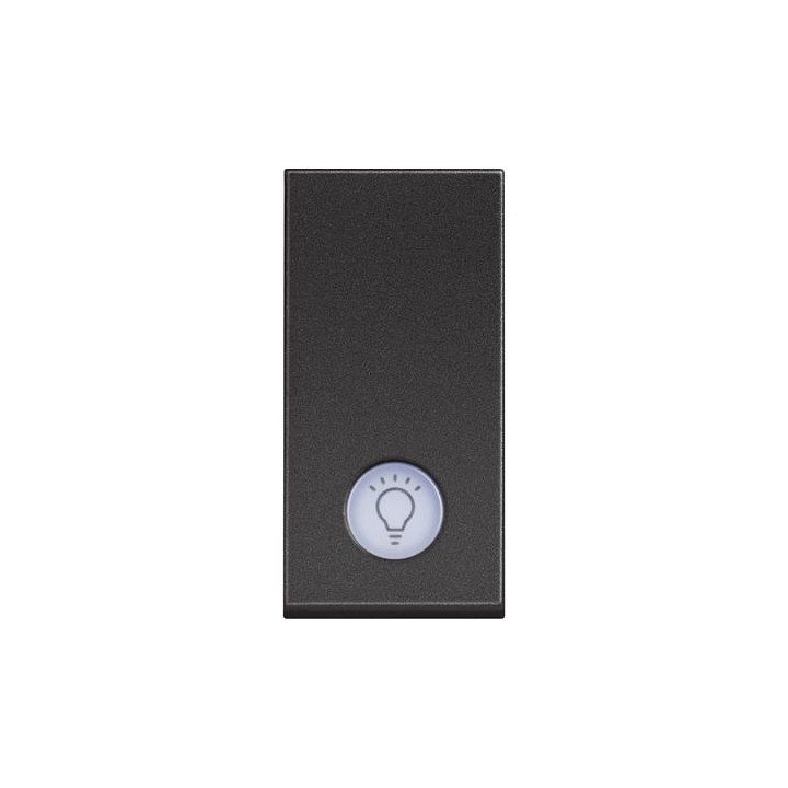 One-way switch 1P 10 AX - 250 Vac - lightable - lamp symbol