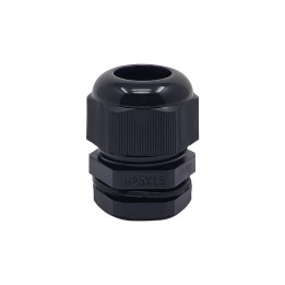 M25 juodo plastiko kabelio sandariklis, IP68, 13-18mm