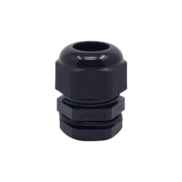 M25 juodo plastiko kabelio sandariklis, IP68, 13-18mm