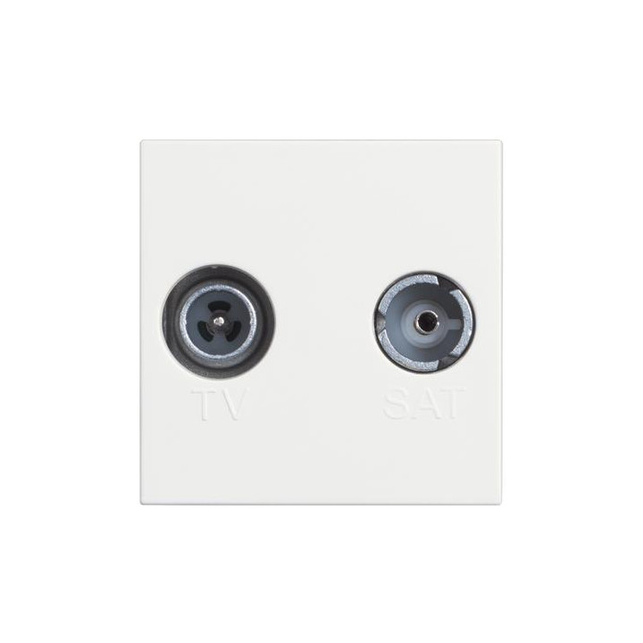 TV socket star demixed coaxial socket for single-user aerial systems