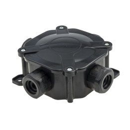 Nozarkārba virsapmetuma IP67 ar spailēm melna 75x75x33mm