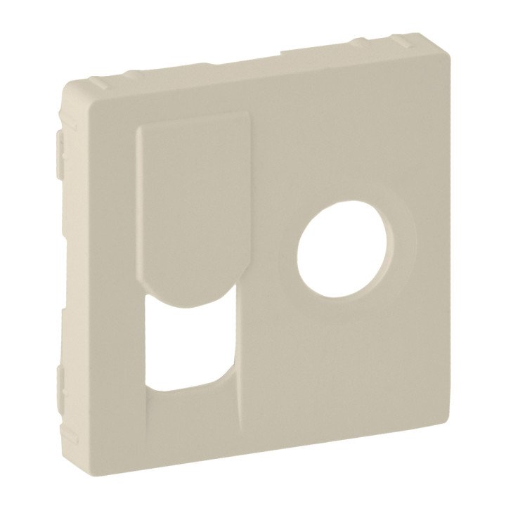 Cover plate Valena Life - TV socket 0-2400 MHz + RJ45 Cat. 6 UTP - ivory