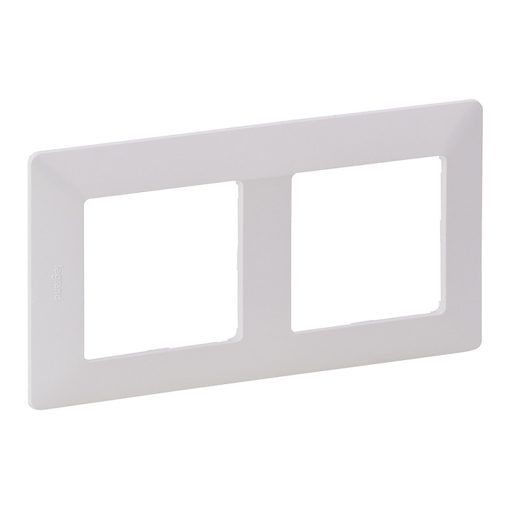 Plate Valena Life - 2 gang - white