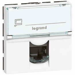 Legrand Mosaic RJ45 Cat. 6A STP 2-модульный