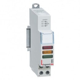 LED Indicator - triple 230/400 V - red/yellow/green - 1 module