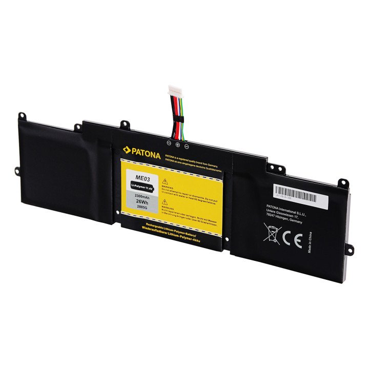 Patona PT2885 Laptop Battery for HP Stream 11/13, 2300mAh, 11.4V, Li-Pol, ME03XL