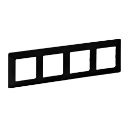4 GANG PLATE MAT BLACK VALENA LIFE