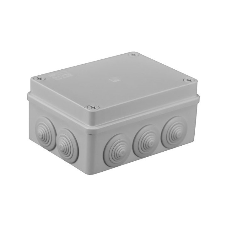 S-BOX box surface mounting IP65 150x110x70mm with glands grey