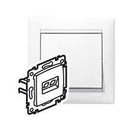 PRISE RJ45 CAT5E UTP BLANC  1 SORTIE