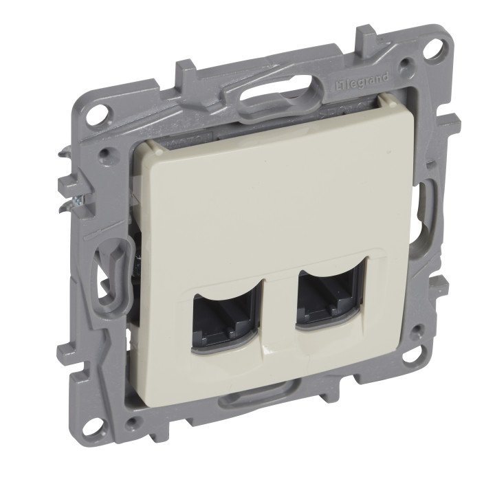 Niloe 2× RJ45 Cat.6 UTP rozete