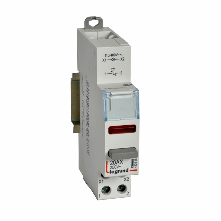 Kahe funktsiooniga juhtlüliti - 20 A - 250 V - 1 NC + punane indikaator