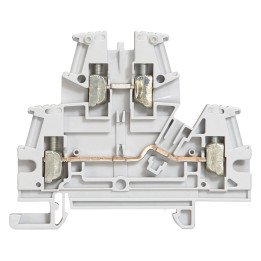 Terminal block Viking 3 - screw - 2 connect on 2 levels - pitch 5 - grey