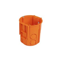 Junction box flush mounting deep with connection 68x80mm orange 650C