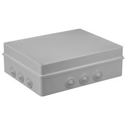 S-BOX box surface mounting IP65 380x300x120mm with glands grey