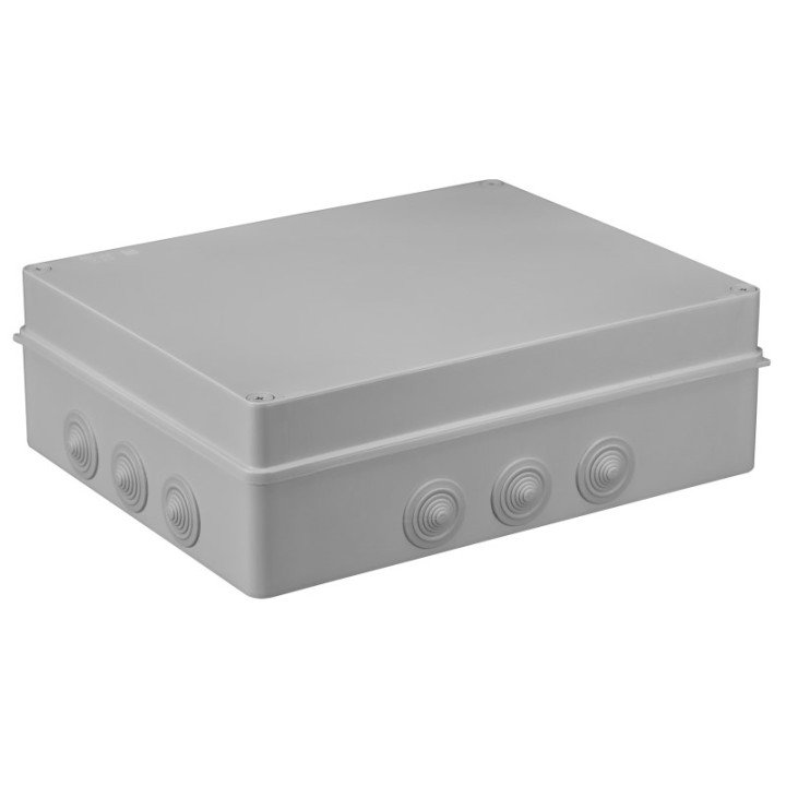 S-BOX box surface mounting IP65 380x300x120mm with glands grey