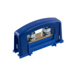 Protection  eyeled  terminal   2xM8, blue, with co