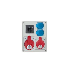 R-BOX 240 распределительный щиток с переключателем 1×32A/5P 1×16A/5P 2×230V IP44