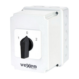 PN2RS4053 changeover cam switch 1-0-2 3P 40A IP65