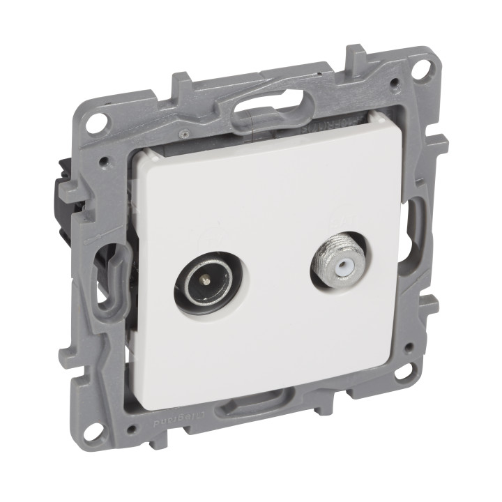 TV/SAT TERMINAL 10DB WHITE