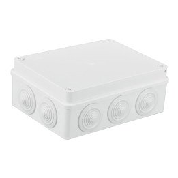 S-BOX 406B коробка надштукатурная IP65 с вводами, белая