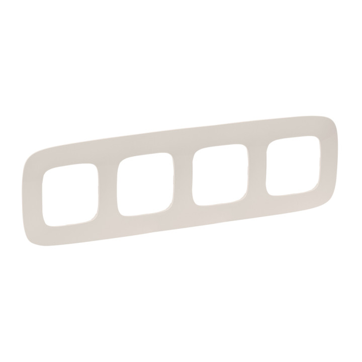 Plate Valena Allure - 4 gang - ivory