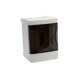 Distribution box wall mounted 2 modules, transparent door, IP40