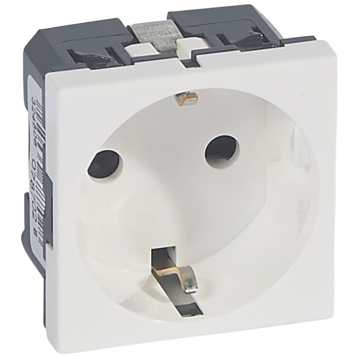 Antibacterial socket outlet Mosaic - German standar - 2P+E - 2 modules