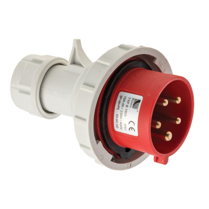 Virtapistoke mobiili 3P+N+E 16A IP67